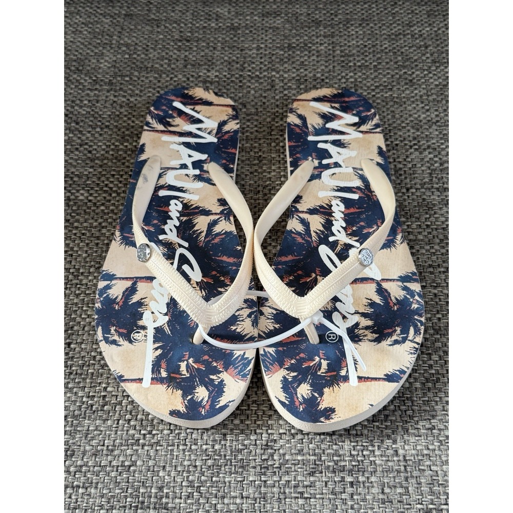 Womens Maui And Sons Navy Blue Sandals Size 8. Super‎ Cute!